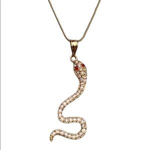 New Snake Pendant CZ stones